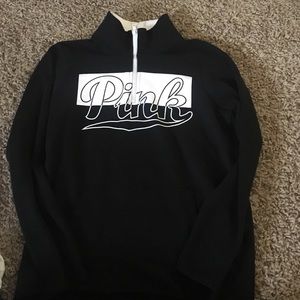 VS Pink half zip shirt