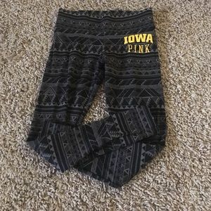 Vs Pink Iowa Hawkeye Leggings