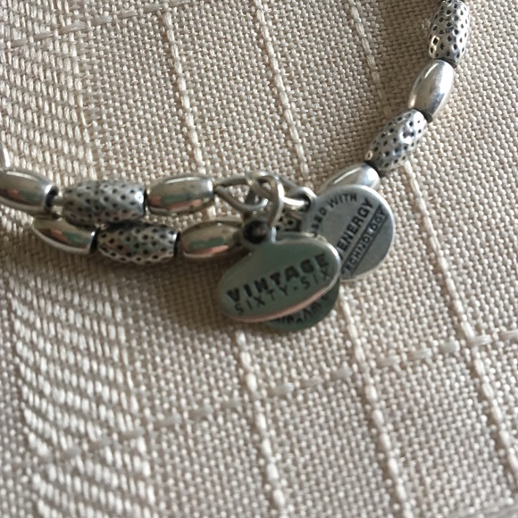 Alex & Ani Vintage Silver Heart Bracelet - Picture 2 of 3