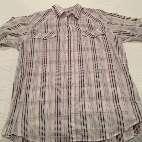 Men's short sleeve button down western style
