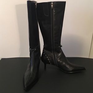 Anne Klein Black Calf boots