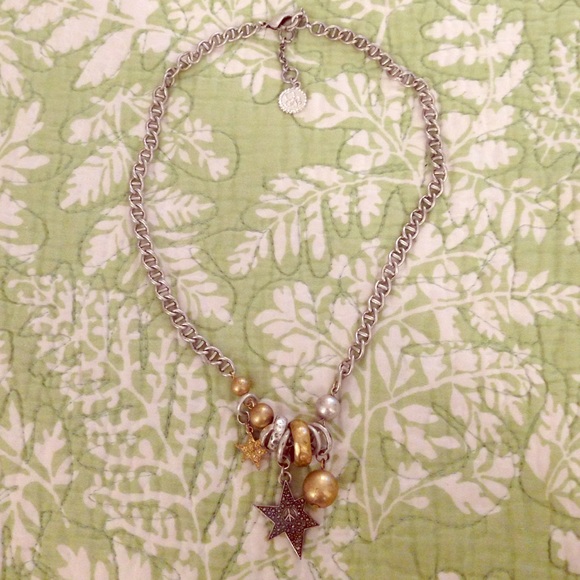 LAST CALL Jessica Simpson star struck necklace rustic - Picture 1 of 4