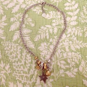 LAST CALL Jessica Simpson star struck necklace rustic