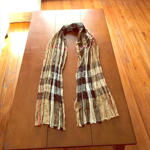Linen Burberry Scarf