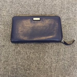 Kate spade navy zip wallet