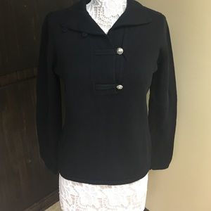 Ralph Lauren thick knit sweater w/silver buttons💋