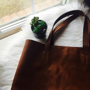 Forever 21 Large Faux Leather Tote