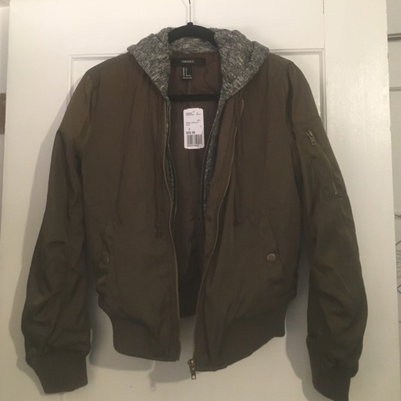 Forever 21 olive green Bomber