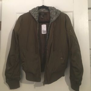 Forever 21 olive green Bomber