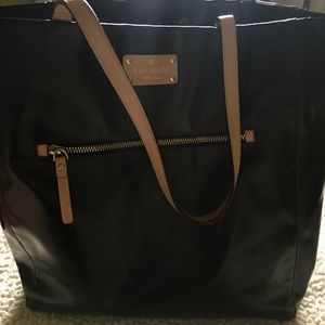 Authentic Kate Spade Leather Tote Navy Blue