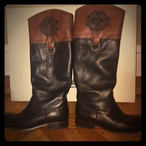 Frye Melissa logo boots