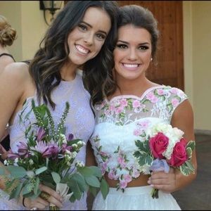 White floral SHERRI HILL dress