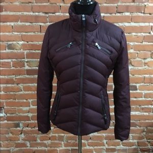 Burgundy puffer Jacket by Marc NY