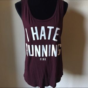 Pink | Sz L | Burgundy | Muscle tank |
