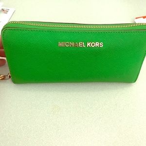 Mk spring green wallet!