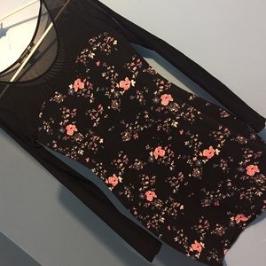 Slim fitting floral dress