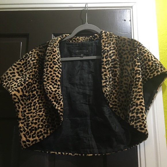 Leopard print shrug