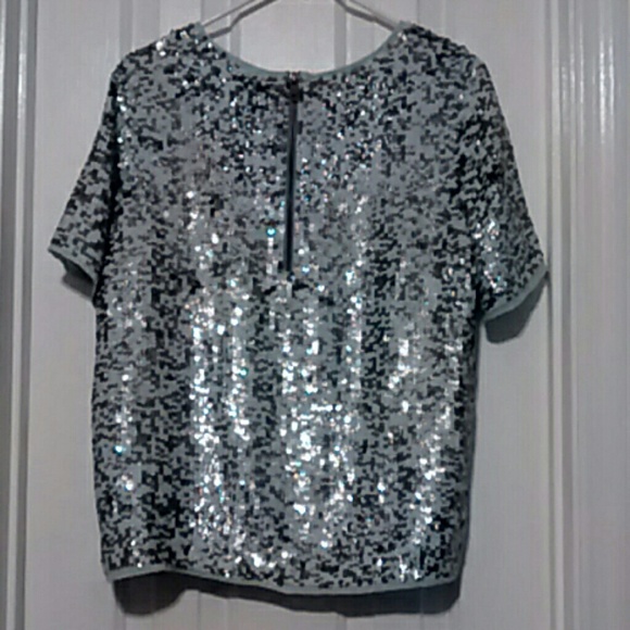 Mint Julep Sequin Blouse - Picture 2 of 3
