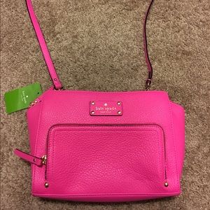NWT KATE SPADE CROSSBODY BAG in SNAPDRAGON PINK