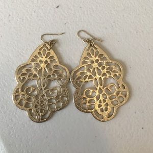Gold earrings