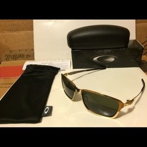 Oakley gold tin cans