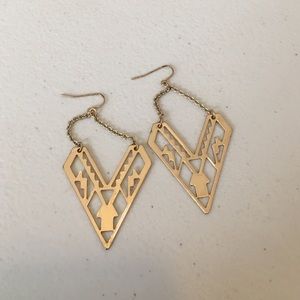 Gold earrings