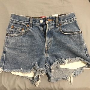 Levi's cut off shorts