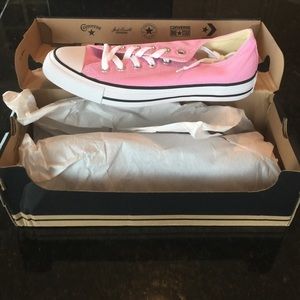 Pink Converse tennis shoes