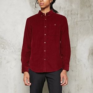 Men's Slim-Fit Corduroy button down shirt