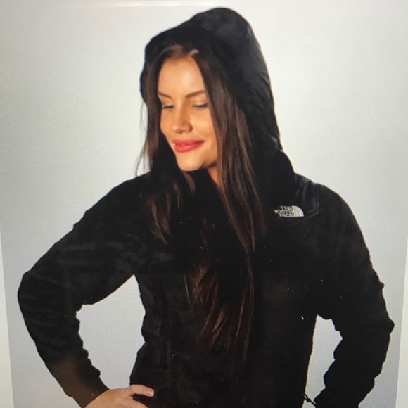 North Face Black Hooded Osito Fleece