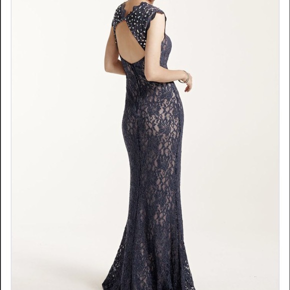 Long Lace Prom Dress - Picture 2 of 3