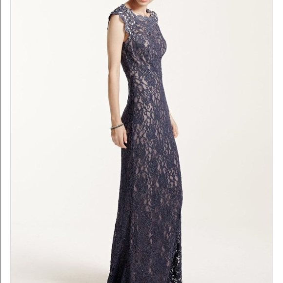Long Lace Prom Dress - Picture 3 of 3