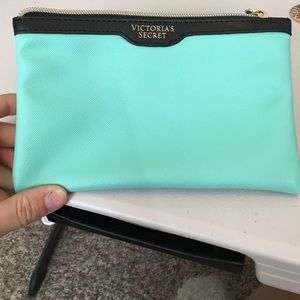 Teal makeup bag