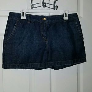 ISAAC MIZRAHI Mid-Thigh Denim Shorts