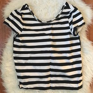 Zara basics stripped top