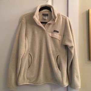Patagonia Women's Re-Tool Fleece Pullover Ivory