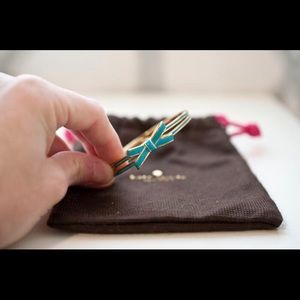 NWOT Authentic Kate Spade Blue Bow Bracelet