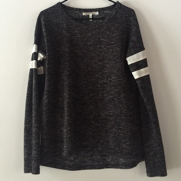 Tobi: Gray/black knit sweater