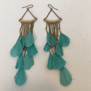 Feather earrings