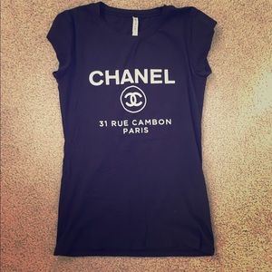 Black Chanel T-shirt