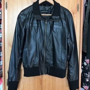 Faux leather jacket