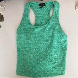 Green crop top
