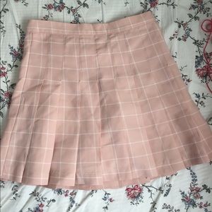 Cute pastel pink tennis pleated skirt