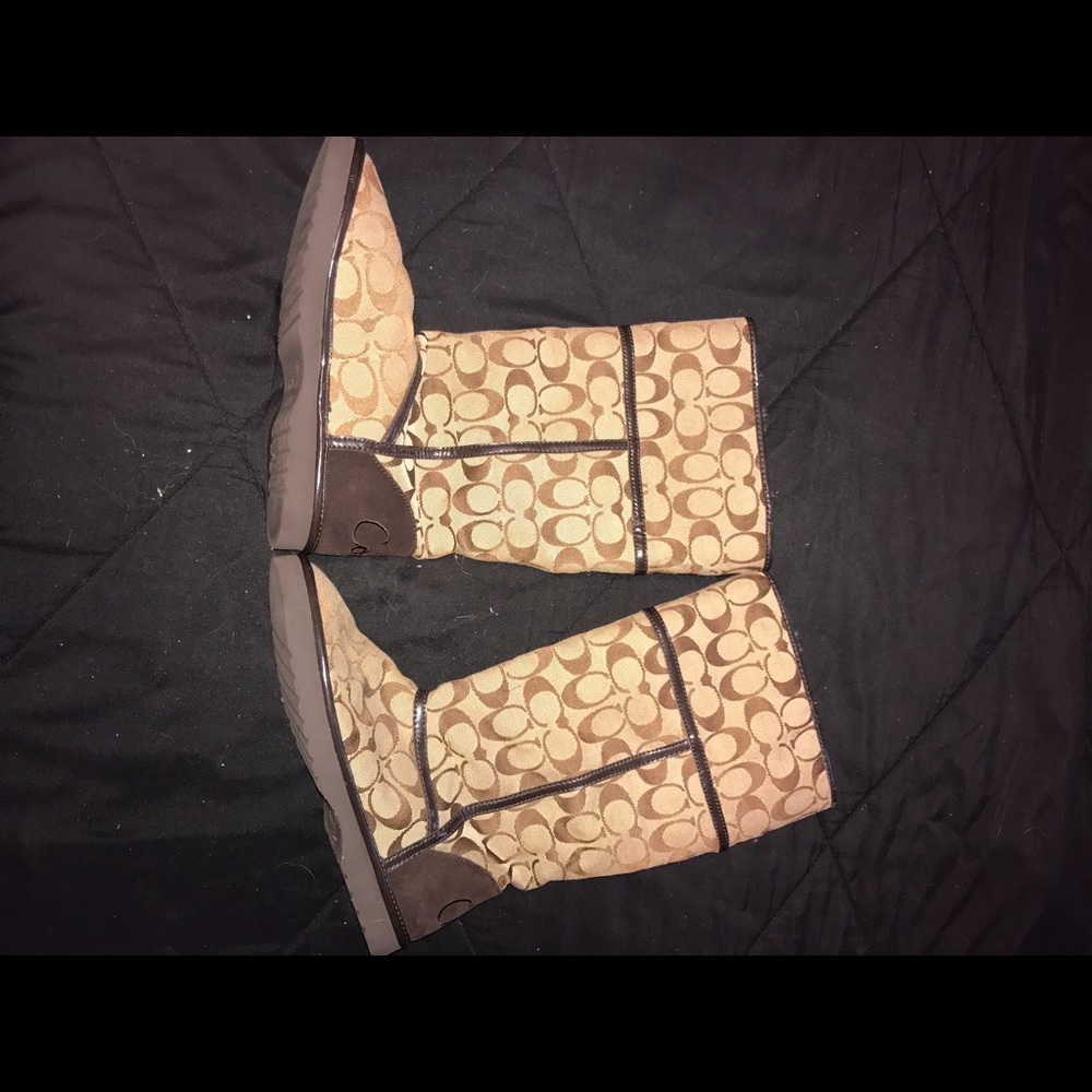 Brown nikole coach boots