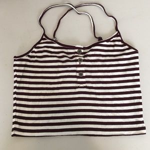Striped crop top