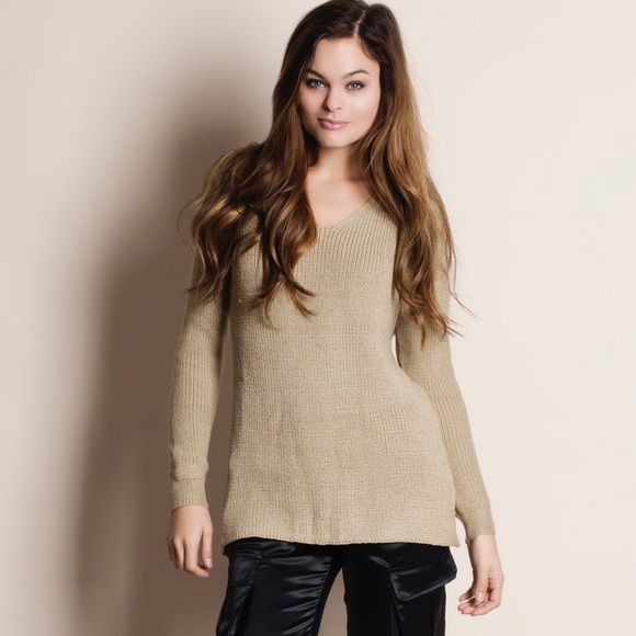 Lace Up Back Sweater - Picture 3 of 3