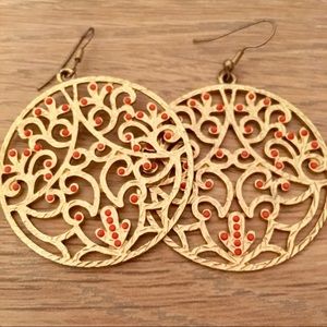 Lilly Pulitzer Coral Gold Earrings Lilly Pulitzer Coral Gold Earrings