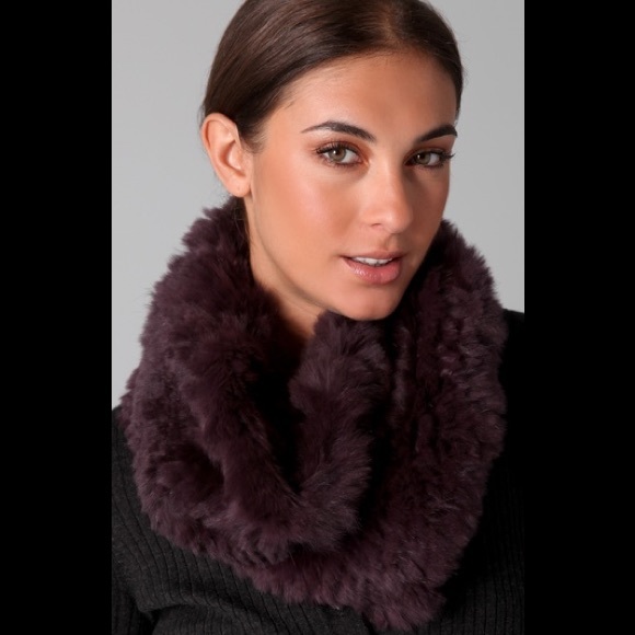Vince twisted fur infinity scarf