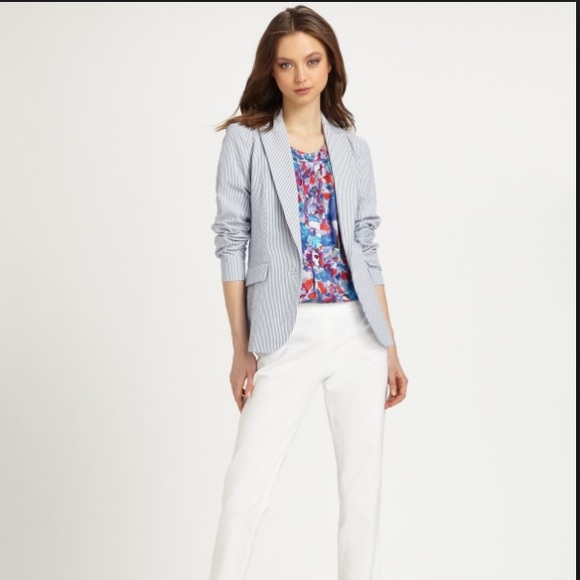 Seersucker GANT blazer size 8 - Picture 3 of 3