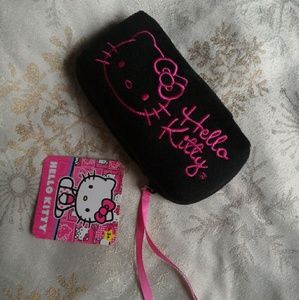 NWT Hello Kitty Fuzzy Phone Case/Card Clutch